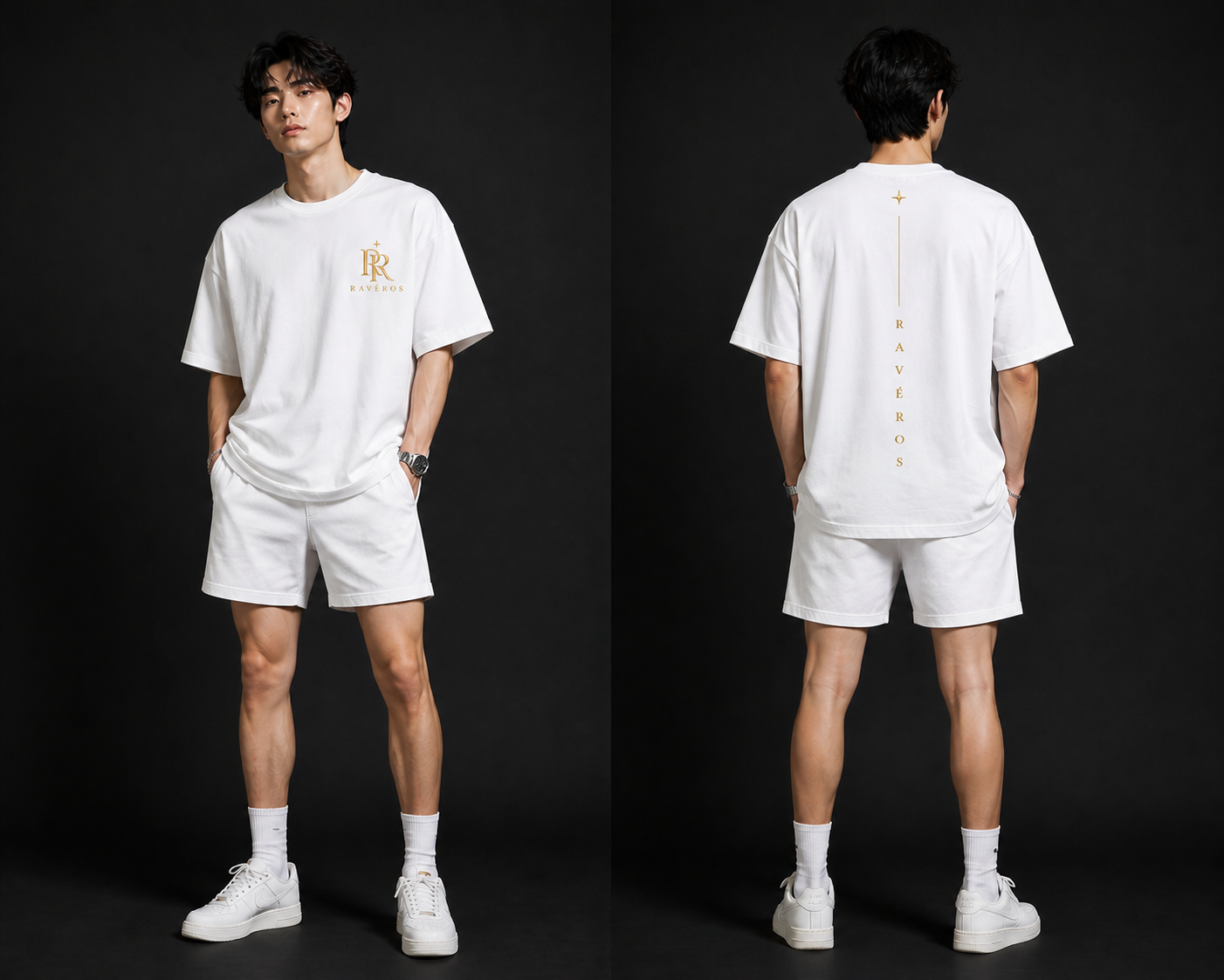 RAVÉROS Vertical Signature Loose Tee