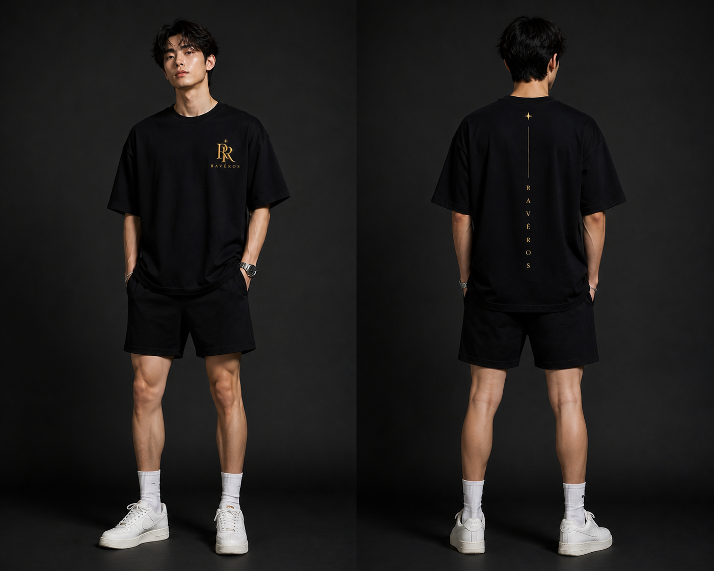 RAVÉROS Vertical Signature Loose Tee
